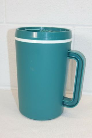 Vintage Aladdin Insulated Travel Drink Coffee Mug Cup 52 Oz Huge Green