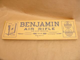 Vintage Benjamin Air Rifle BB Gun Model 310 EMPTY BOX ONLY,  No Gun 2
