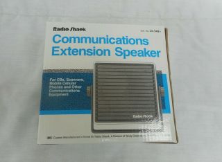 Vintage Extension Speaker Cbs Scanners Radio Shack 21 - 549a Open Box Nos