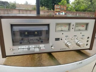 1976 Pioneer Stereo Cassette Tape Deck Model Ct - F9191