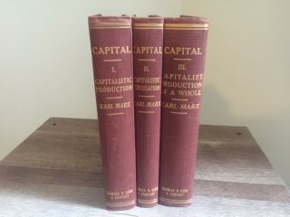 Capital Karl Marx A Critique Of Political Economy 3 Volume Set 1912 Kerr