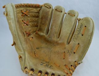 Vintage Tmc 202 Baseball Glove League Champion Pre - Shaped Mitt Leather Rht 10 "