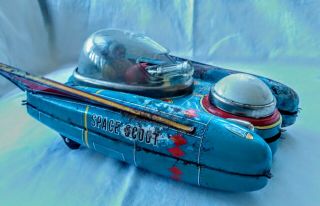 Vintage S - 17 Space Scout Tin Toy Yanoman Japan & Repair