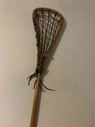 Two Vintage Lacrosse Sticks (patterson & Cranbarry)