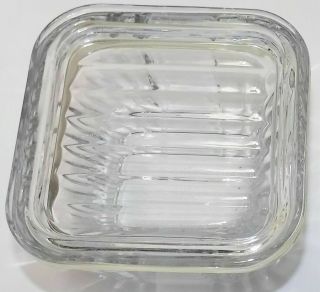 1932 Anchor Hocking Vintage Design Glass Dish Container With Lid 2