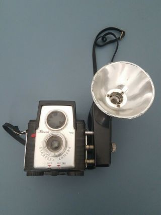 Vintage 1960s Kodak Brownie Starflex Camera W/kodalite Midget Flash,