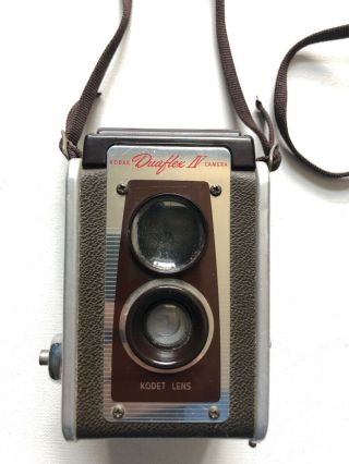 Vintage Kodak Duaflex Iv Box Camera Kodet Lens 620 Film 1955 - 1960