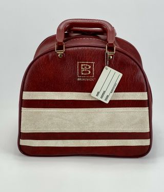 Brunswick Bowling Ball Bag Red Case Rockabilly Vintage Usa