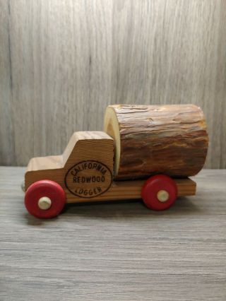 Vintage California Redwood Logger Toy Truck