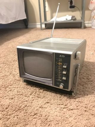 Vintage 1986 Ktv Portable Tv Model:kt526a,
