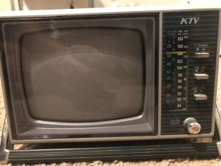 Vintage 1986 KTV Portable TV Model:KT526A, 2