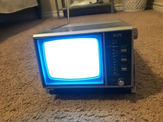 Vintage 1986 KTV Portable TV Model:KT526A, 8