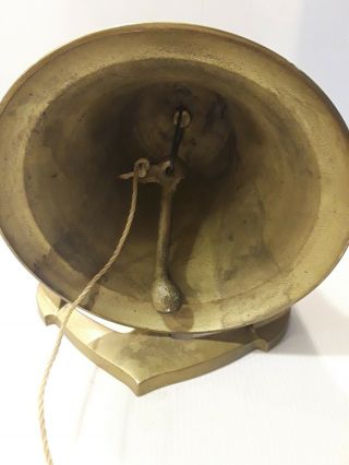 ESTATE Vintage Large Brass Ships Bell Ship Boat Nautical Maritime See Pictures 2