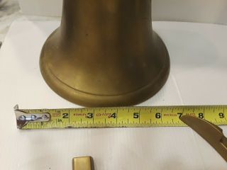 ESTATE Vintage Large Brass Ships Bell Ship Boat Nautical Maritime See Pictures 5