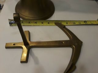 ESTATE Vintage Large Brass Ships Bell Ship Boat Nautical Maritime See Pictures 6