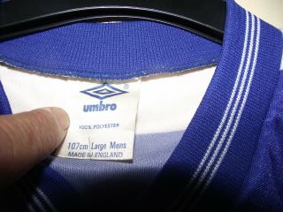 vintage umbro no team large football shirt good cond needs hem10 inches sewing 2
