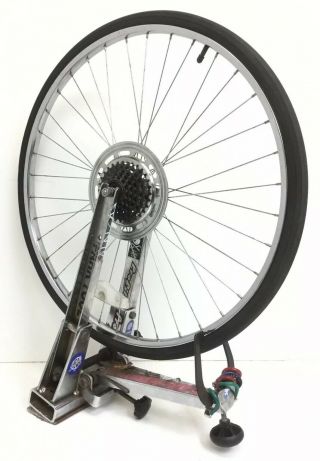 Vintage 26 " X 1 3/8 Chrome 5 - Speed Rear Wheel W/ Tire & Freewheel Bike Bicycle