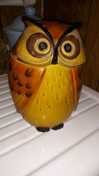 Vintage Metlox Poppy Trail California Owl Cookie Jar