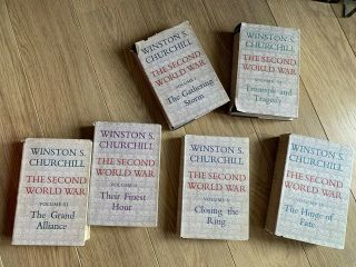 The History Of The Second World War 6 First Editions By Winston S Churchill