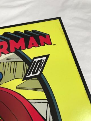 Vintage DC Comics Superman Man of Steel Comic Book Stamp Art Framed 5