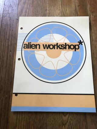 Vintage Alien Workshop Skateboards School Folder