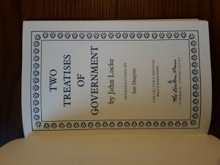 Easton Press - Books That Changed the World - Two Treatises by John Locke 7