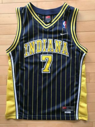 Vtg Nike Nba Jersey Youth Sz M Indiana Pacers Jermaine O 