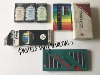 Vintage Pastels And Charcoal