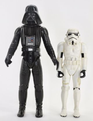 Vintage Star Wars Darth Vader And Stormtrooper 1978 12 - Inch General Mills