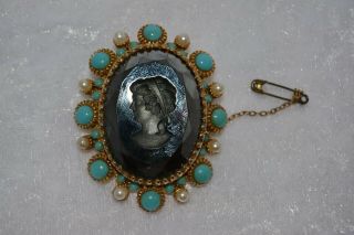 Vintage Costume Jewellery Brooch/Pin Signed Nina Ricci Paris 2