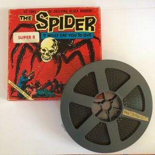 Vintage Horror 1950 The Spider 8 Film Reel Movie