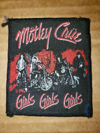 Vintage Motley Crue Patch Girls Girls Girls