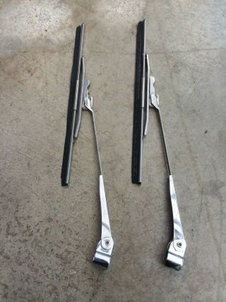 Vintage 41 - 48 Chevy Buick Pontiac Olds Cadillac Windshield Wipers Arms Pair