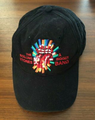 Vintage 2005 The Rolling Stones A Bigger Bang Fan Club Only Strapback Hat