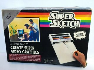 Vintage 80s Sketch Video Graphic Designer G2400 Texas Instruments 99/4a