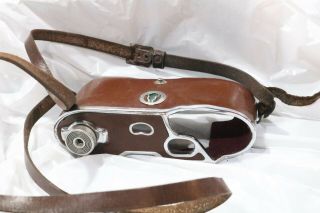 VINTAGE Hard Brown Leather KODAK RETINA REFLEX III Camera Case 67145 4