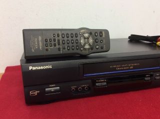 Panasonic PV - V4611 VCR Video Cassette Recorder VHS Player w/ Remote HiFi 3