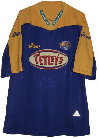 Vintage 2002 Leeds Rhinos Asics Rugby League Jersey Size: X - Large
