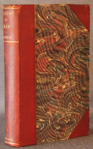 Charles Darwin The Descent Of Man York D Appleton 1896 Leather Authorized Ed