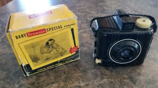 Baby Brownie Special Bakelite Camera Eastman Kodak Art Deco Design Box