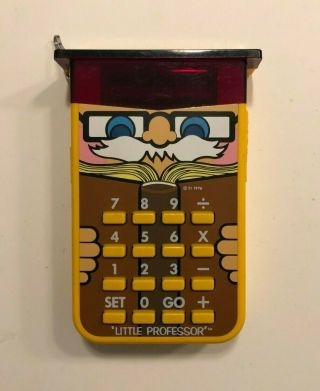 Vintage Texas Instruments " Little Professor " T.  I.  Calculator 70 