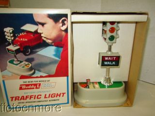 Vintage Buddy L Auto Action Traffic Light Battery Operated & Box 1967 No 5091