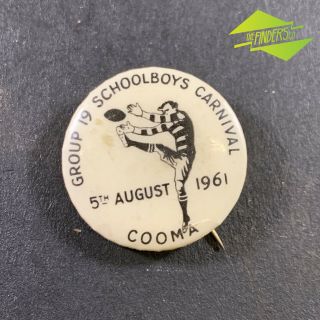 Vintage 1961 Cooma Group 19 Schoolboys Carnival Rugby League Badge