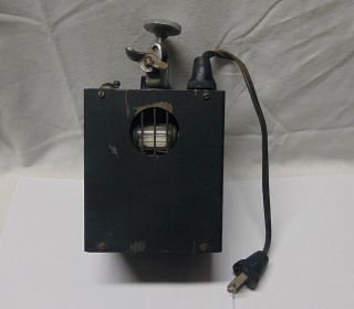 Vintage Antique Camera Movable Adjustable Light Or Flash ? With Plug In Socket