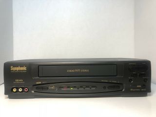 Symphonic SL260A 4 Head Hi - Fi Stereo Video Cassette Recorder VCR VHS W/ Remote 2