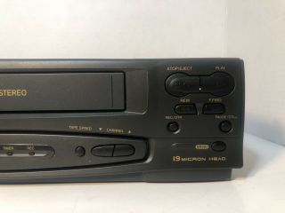 Symphonic SL260A 4 Head Hi - Fi Stereo Video Cassette Recorder VCR VHS W/ Remote 4
