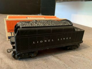 Vintage Lionel Electric Trains Lionel Lines Coal Whistle Tender Car 6466w