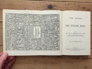 C1887 The History Of The English Bible By Rev.  W.  F.  Moulton