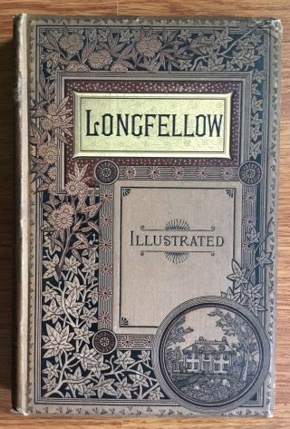 Old Victorian Era Poetry Book Henry Wadsworth Longfellow Complete Poetical