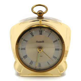 Vintage Art Deco Lucite Acrylic Wind Up Alarm Clock Made In Germany